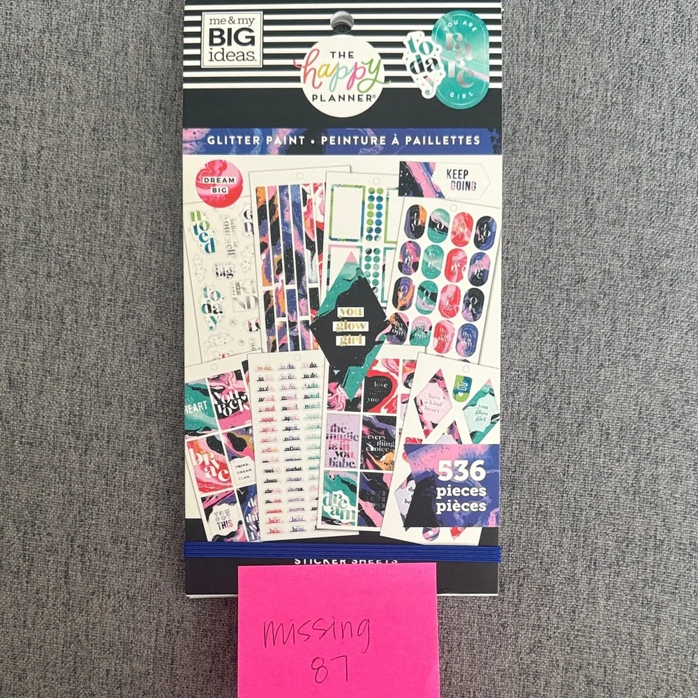 🔥The Happy Planner Glitter Paint Sticker Book